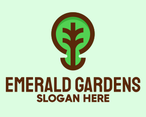 Modern Natural Tree  logo design