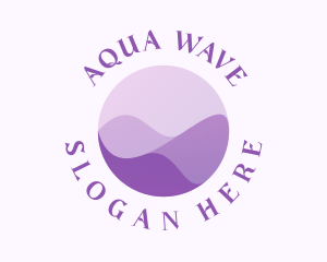 Liquid Wave Circle logo design