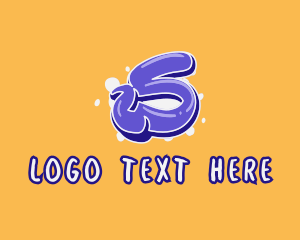 Vibrant - Blockbuster Graffiti Letter S logo design