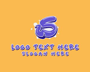 Lively - Blockbuster Graffiti Letter S logo design