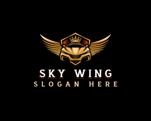 Wing - Wing Crown Car logo design