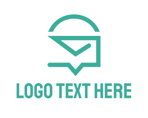 Smartphone - Mail Messaging Chat logo design