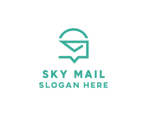 Mail Messaging Chat logo design