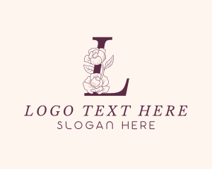 Stylist - Floral Boutique Letter L logo design