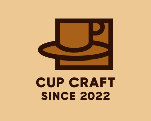 Cup - Brown Cafe Coffee Cup logo design