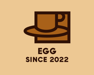 Cappuccino - Brown Cafe Coffee Cup logo design