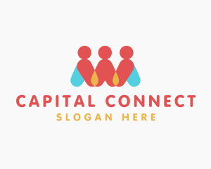 People Team Community logo design