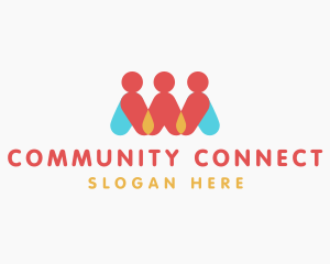 People Team Community logo design