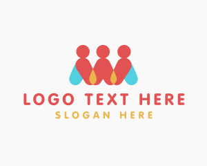 Human Resources - People Team Community logo design