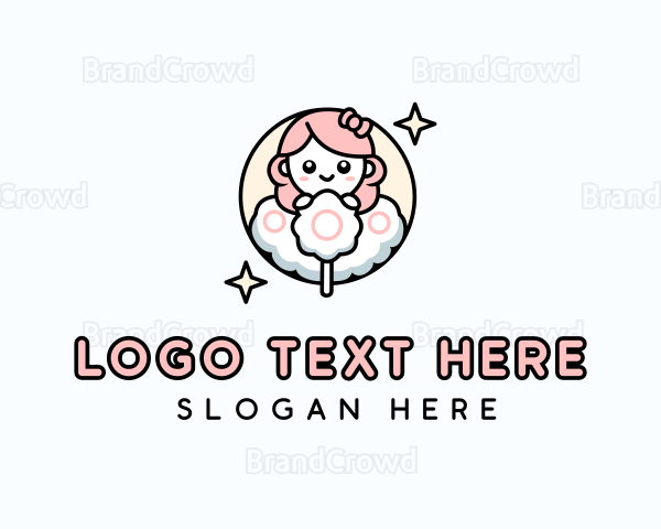 Cotton Candy Dessert Logo