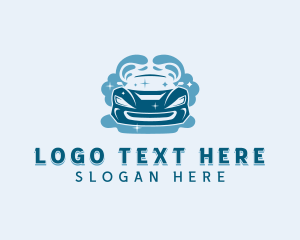 Clean - Car Cleaning Vehicle logo design