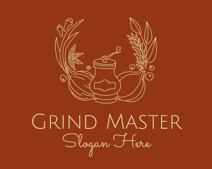 Grinder - Natural Spices Grinder logo design