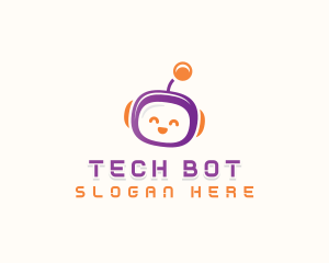 Cyber Robot Toy logo design