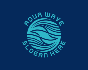 Biotech Abstract Waves logo design