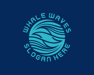 Biotech Abstract Waves logo design