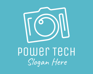 Camera Repair - Fancy Camera Monoline logo design