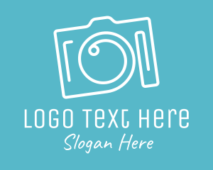 Camera Shop - Fancy Camera Monoline logo design