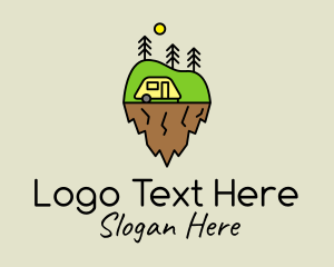 Rural Living - Minimalist Nature Camp logo design