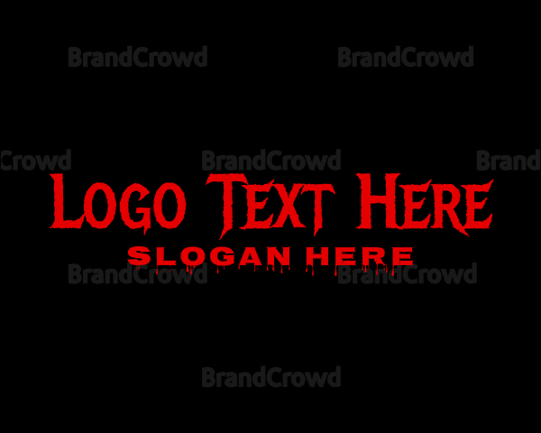 Scary Horror Business Logo