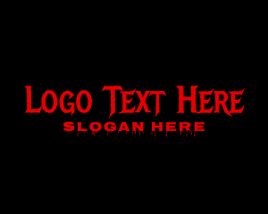 Bloody - Scary Horror Business logo design