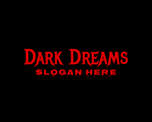 Nightmare - Scary Horror Business logo design