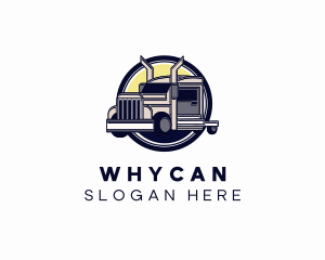 Industrial Logistics Truck Logo