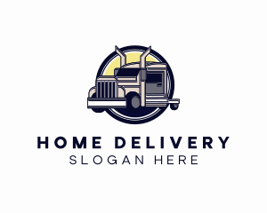 Industrial Logistics Truck logo design