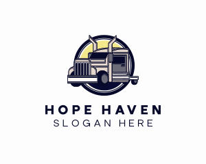 Movers - Industrial Logistics Truck logo design