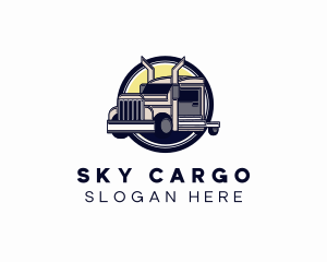 Industrial Logistics Truck logo design