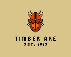 Viking Axe Basketball logo design