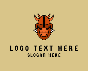 Viking Axe Basketball Logo