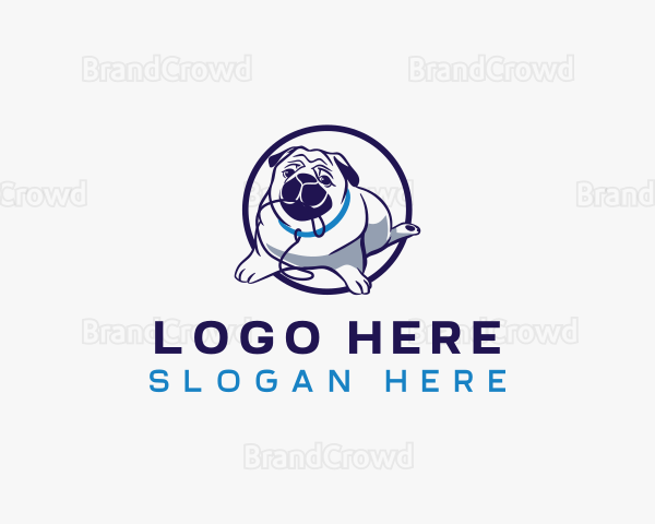 Animal Dog Leash Logo