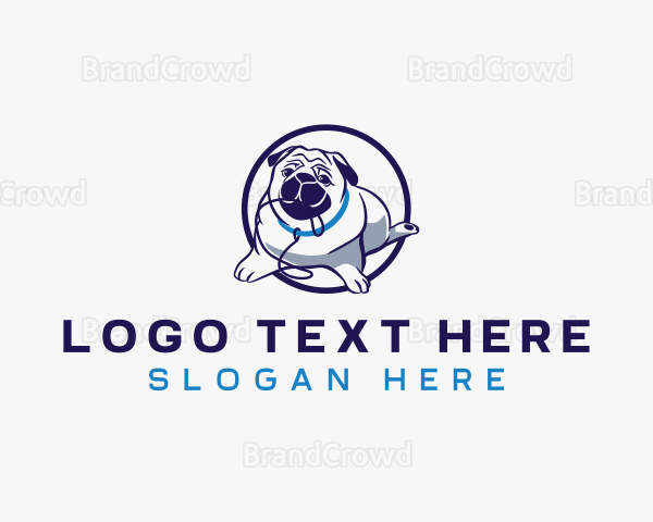 Animal Dog Leash Logo