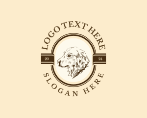 Vintage Dog Hound logo design