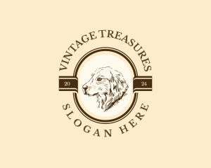 Vintage Dog Hound logo design