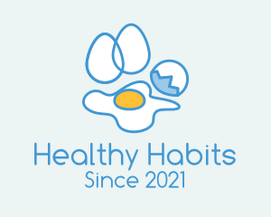 Nutrition - Fried Egg Breakfast logo design