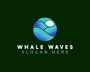 Surf Ocean Waves logo design