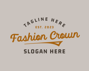 Retro Masculine Fashion Brand logo design