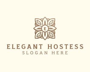 Elegant Wreath Wedding logo design