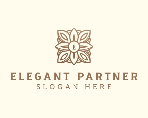 Elegant Wreath Wedding logo design