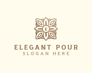 Elegant Wreath Wedding logo design