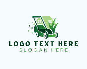 Planting - Lawn Care Mower logo design