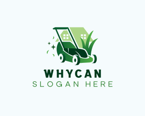 Grass - Lawn Care Mower logo design