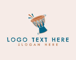 Tribal - Djembe African Drum logo design