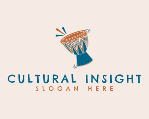 Djembe African Drum logo design