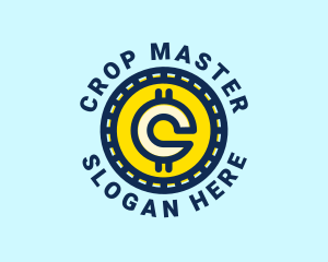 Crypto Coin Letter C logo design