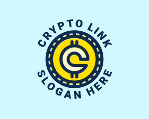 Crypto Coin Letter C logo design