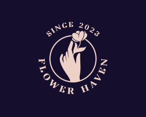 Hand Flower Spa  logo design