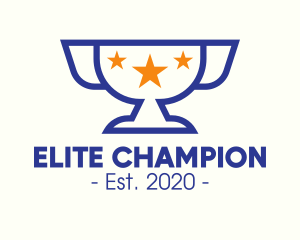 Championship Trophy Stars logo design