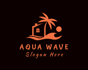 Orange Beach Wave House logo design